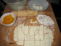 Use a rolling pin to spread the dough on slightly...