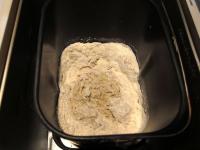 Fluids (room temperature) + dry ingredients...