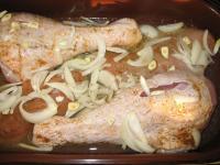 Wash turkey thighs and dry them. Prepare marinade...