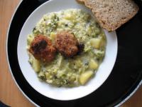 Kale can be served with burger, roasted sausage or...