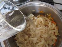 If tripe is preboiled at home you can use stock...