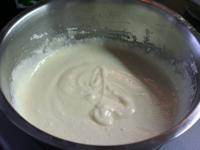 At the end gently stir in egg whites foam and...