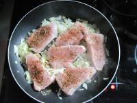 Wash pork, season it with salt and ground white...