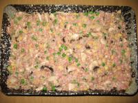 Pour olive oil into a deep baking dish and...