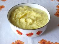 Mash potato is weaker, later will thicken. It is...