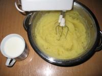Do not discard the water, mash the potatoes in,...
