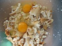 Cut the bread rolls and without ends place into...