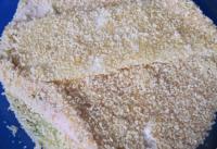 Coat the zucchini first in flour, then in an egg...