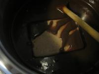 Melt the butter in a water bath, add the sweetened...
