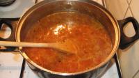 Add water after a few minutes and stew until...