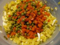 Place potatoes into the larger bowl and gradually...