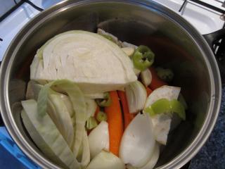 Preparation of vegetables