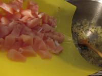 Finely chop the onion and in a deeper saucepan fry...