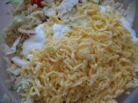 Drain the noodles well and put them in the deeper...