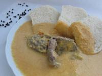 Serve with steamed yeast dumpling....