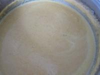 Add single cream into the mixed blend, stir and...