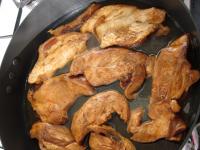 Add water into the meat and steam under the lid...