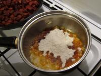 Peel and chop the onion. Fry in oil, add the...