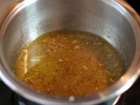 Pour oil with white wine in the pot, add salt,...