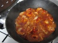 Cut the chicken breasts into the smaller pieces....