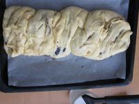 Transfer the braid to the baking tin lined with...