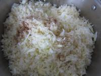 Add cabbage, water, salt, sugar, crushed cumin,...
