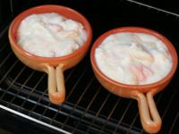 Bake the mixture for about 25 minutes at 200...