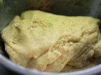 Wisk flour with eggs, powdered sugar, butter and...