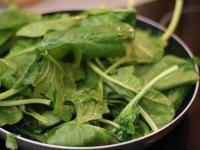 Add washed spinach leaves and cook it. Stir...