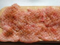 Slice chicken and season it with salt and pepper....