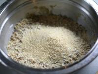 Soak raisins in hot water, let it rest for...