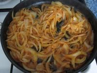 Remove the meat from the skillet and keep warm....