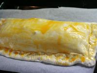 Brush the pastry with beaten egg....