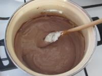 With whisk stir custard powder and Stevia into the...