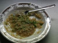 Prepare the mixture of garlic, breadcrumbs, basil,...