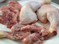 Debone upper and lower part of the chicken legs....