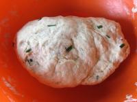 Mix everything well with hand, the dough will be...
