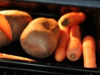 Add carrot to potatoes and bake for further 20...