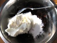 With poppy seeds - grinded poppy mix with sugar...