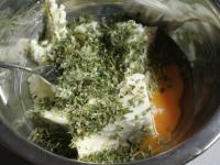 Mix the bryndza with the egg in a bowl, add the...