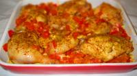 In center of roasting tray place fried meat,...