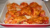 Dry and salt it, season with ground black pepper,...