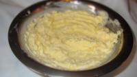 Stir butter, cheese and crushed garlic....