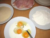 Beat the eggs with milk and salt. Prepare fine...