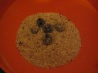 Make the balls from dough and wrap them in ground...