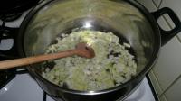 Cook finely chopped onion in oil....