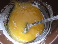 Beat the egg yolks with sugar and water....