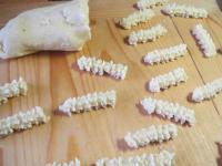 Bake on the greased tray at 150-355°F (180°C)...
