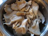 Wash oyster mushrooms, take it apart and add into...