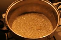 Fry the onion in butter with a little oil....
